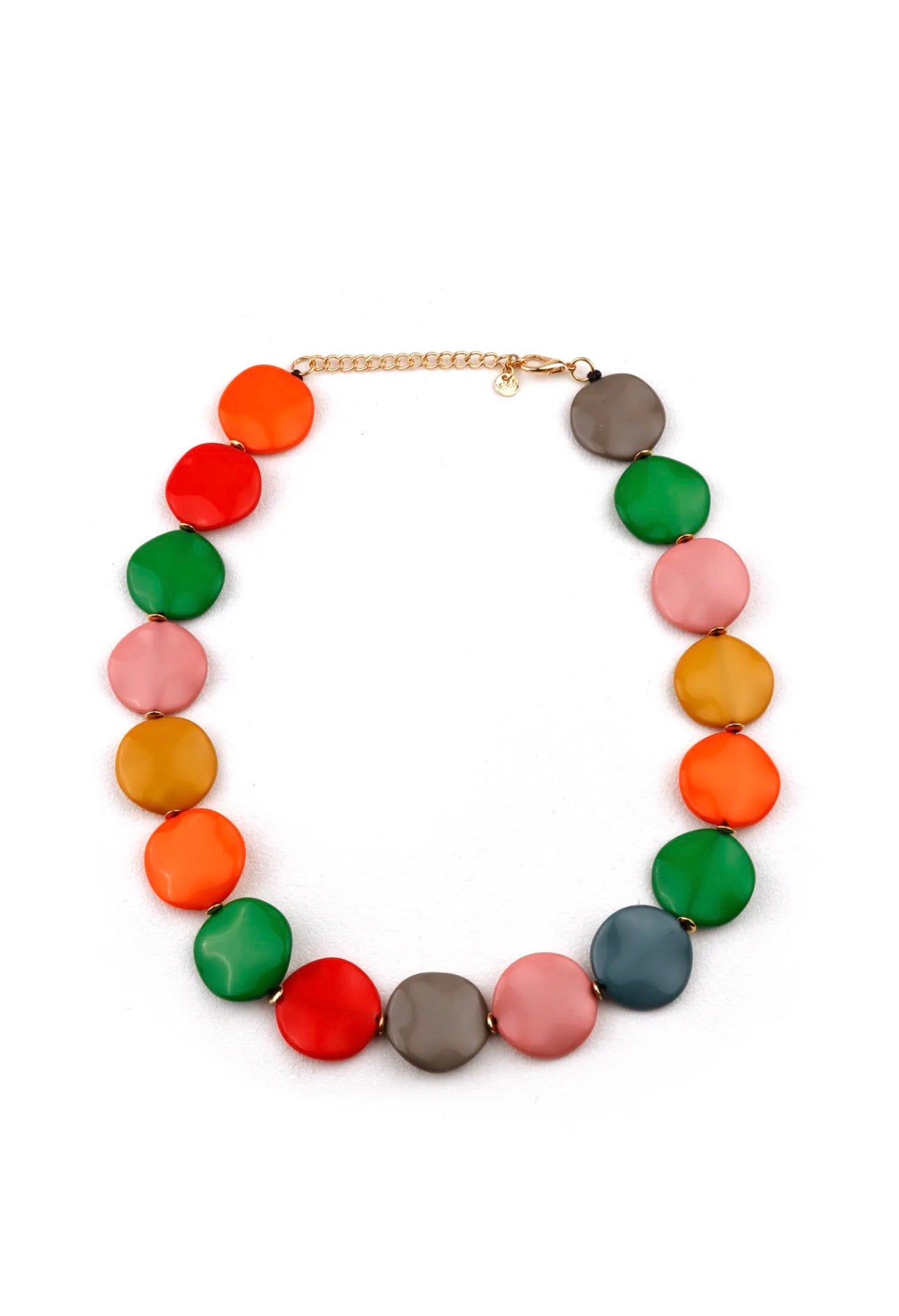 Gargantilla Geométrico Circular Multicolor