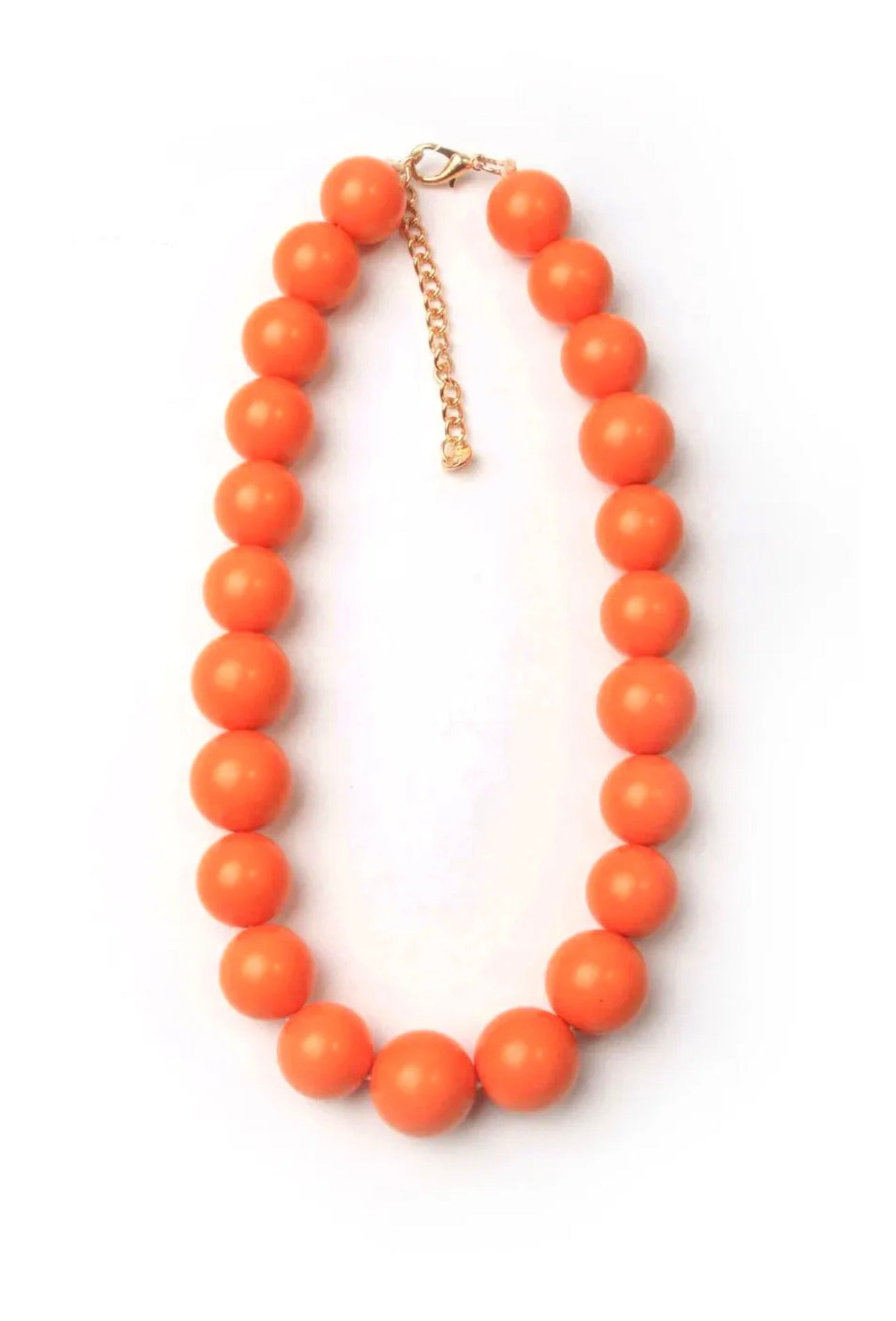 Gargantilla de esferas elegantes Naranja