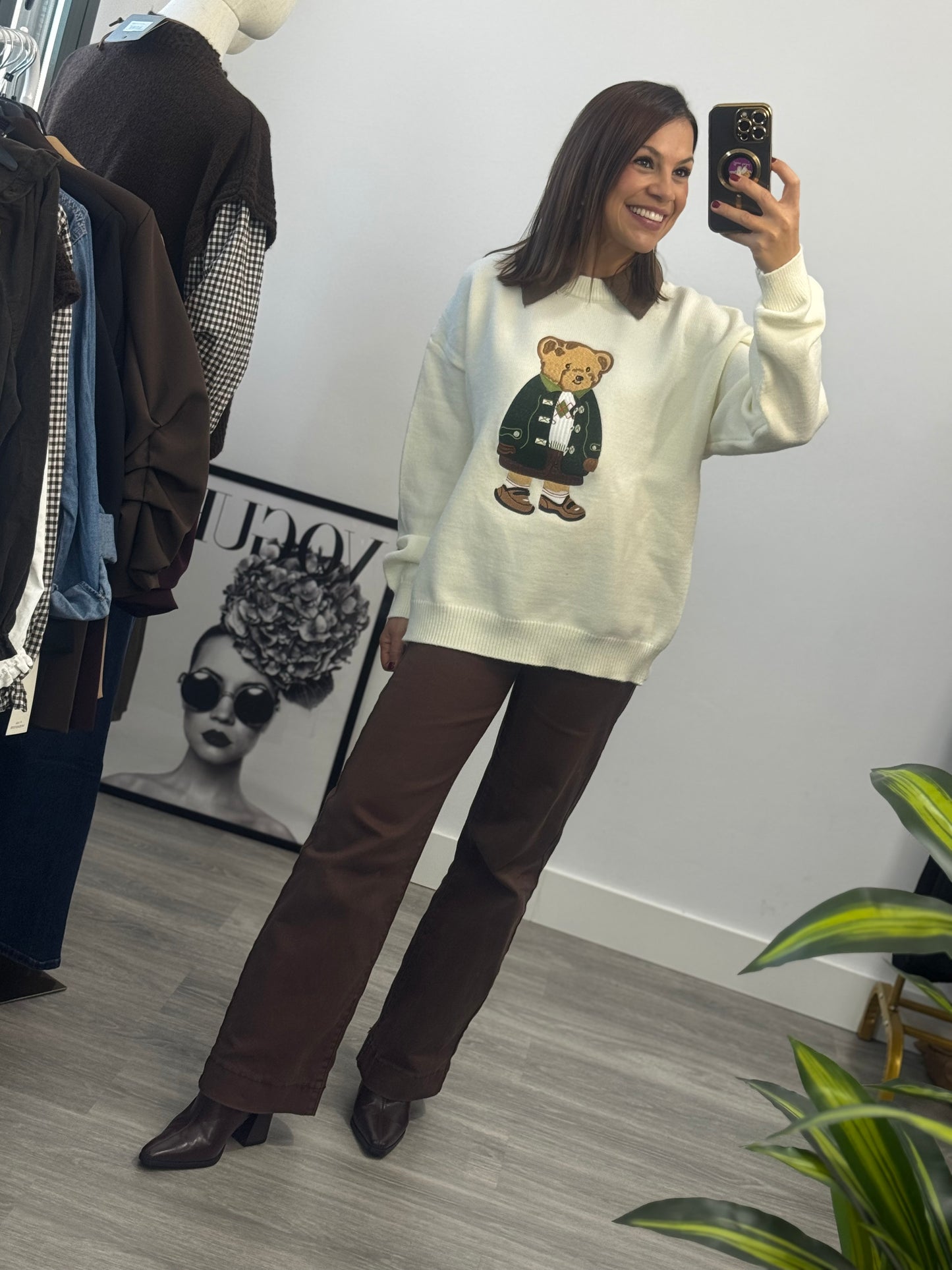 Pantalón vaquero marrón