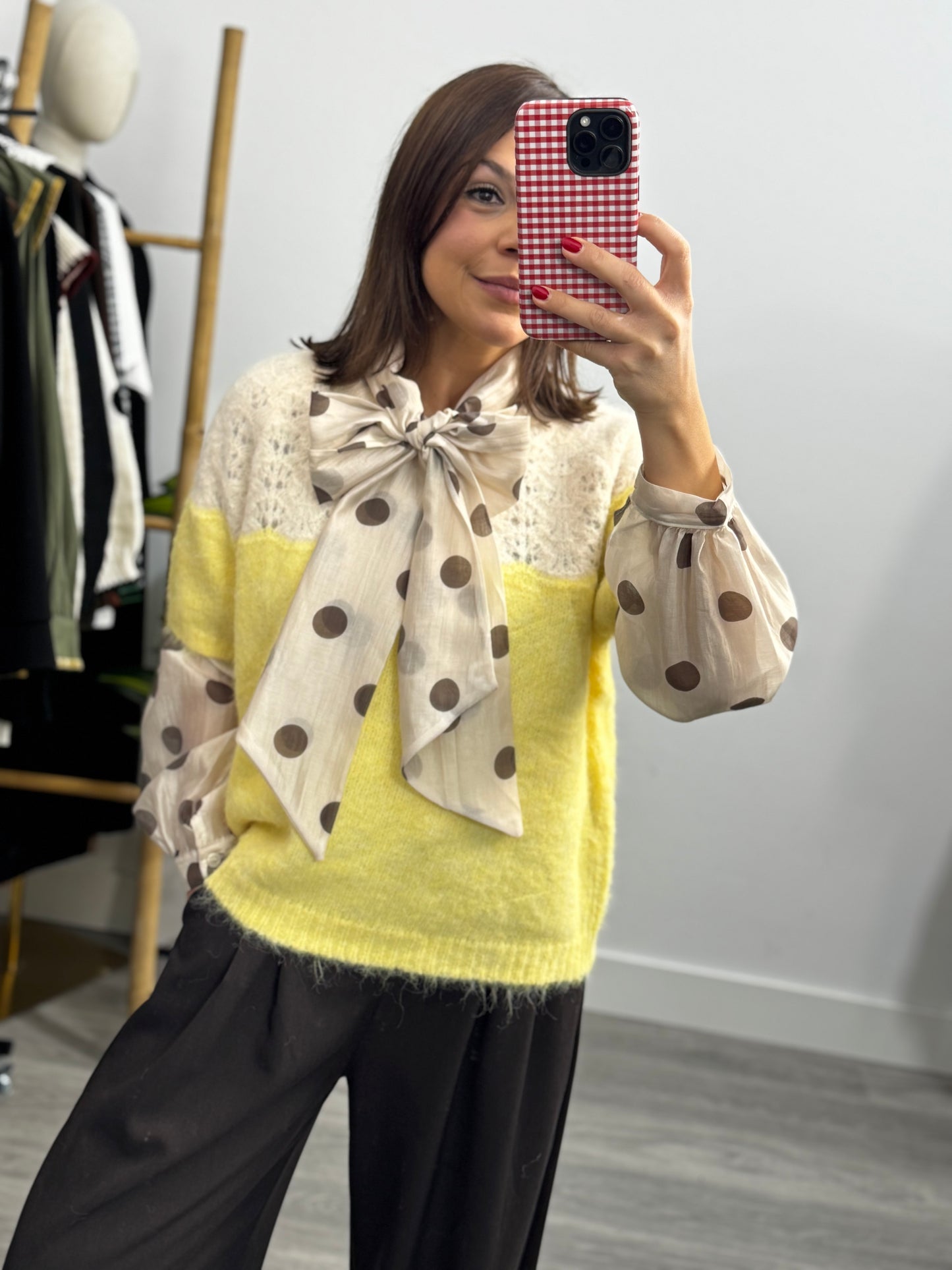 Blusa Lazada Lunares