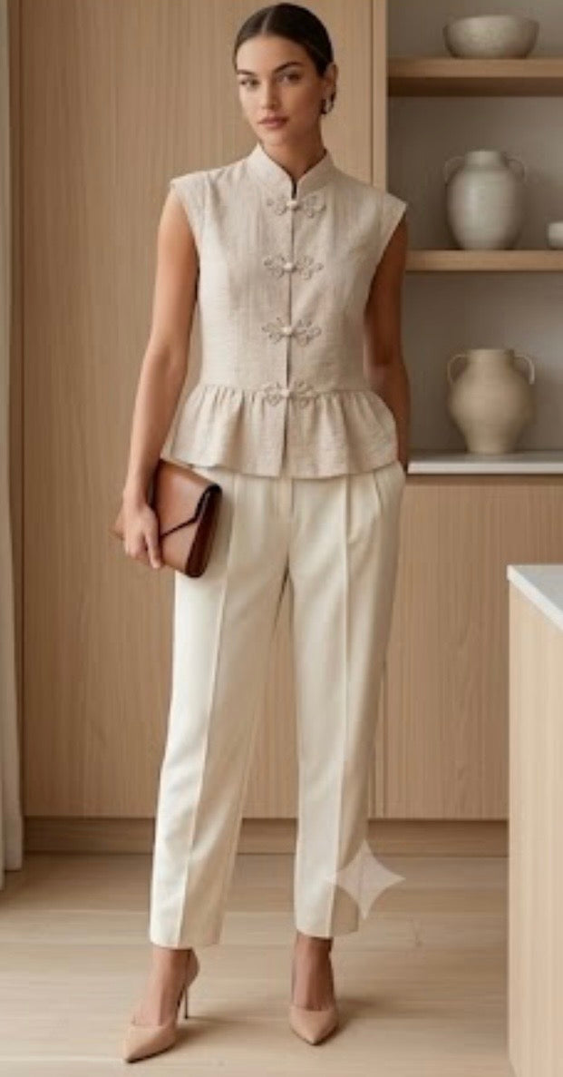 Blusa Mao con Alamares