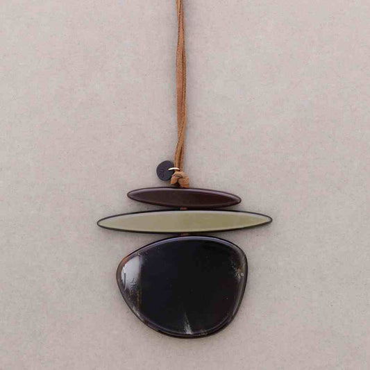 Collar Largo Colgante de Resina