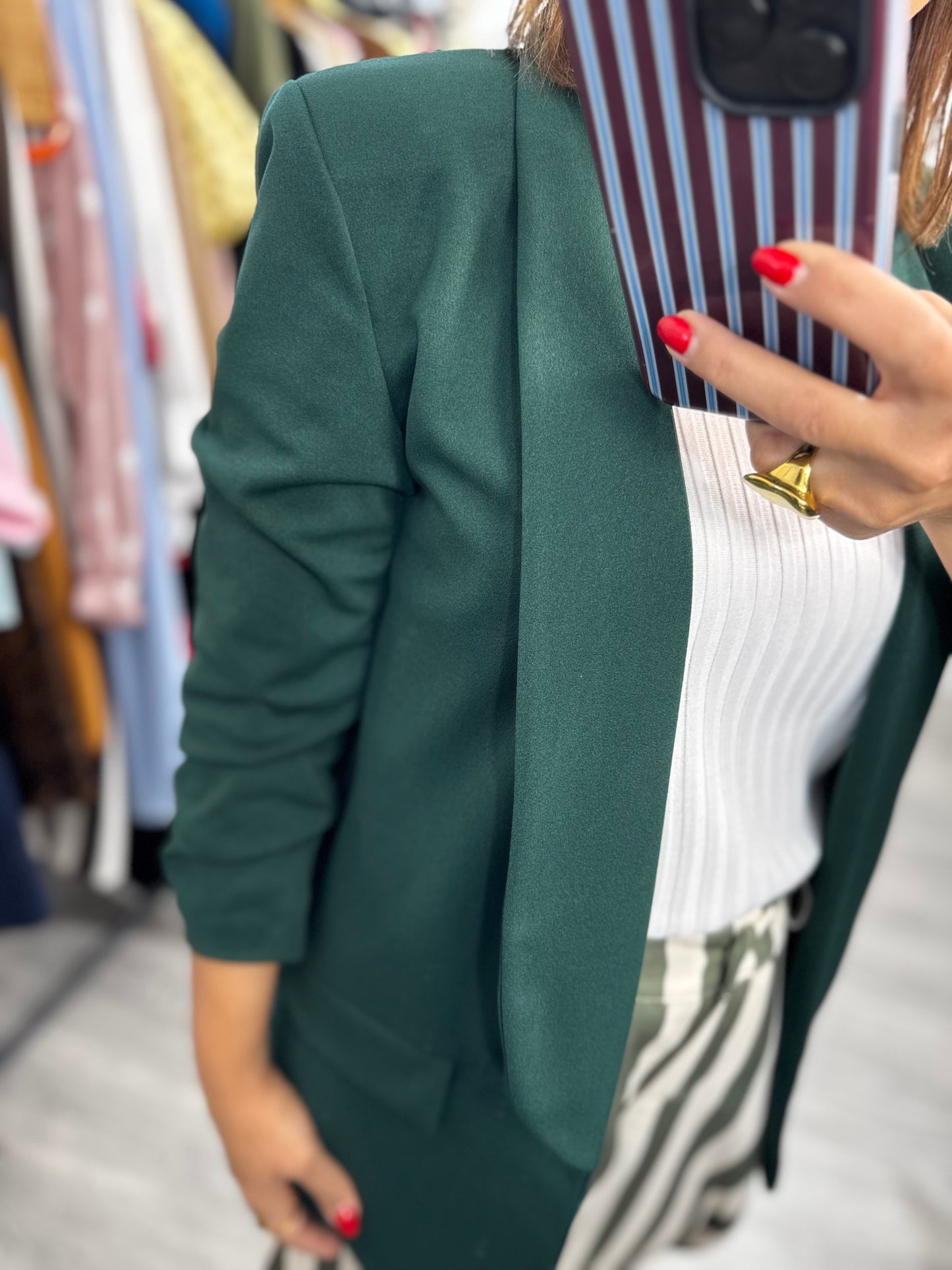 Blazer fruncido