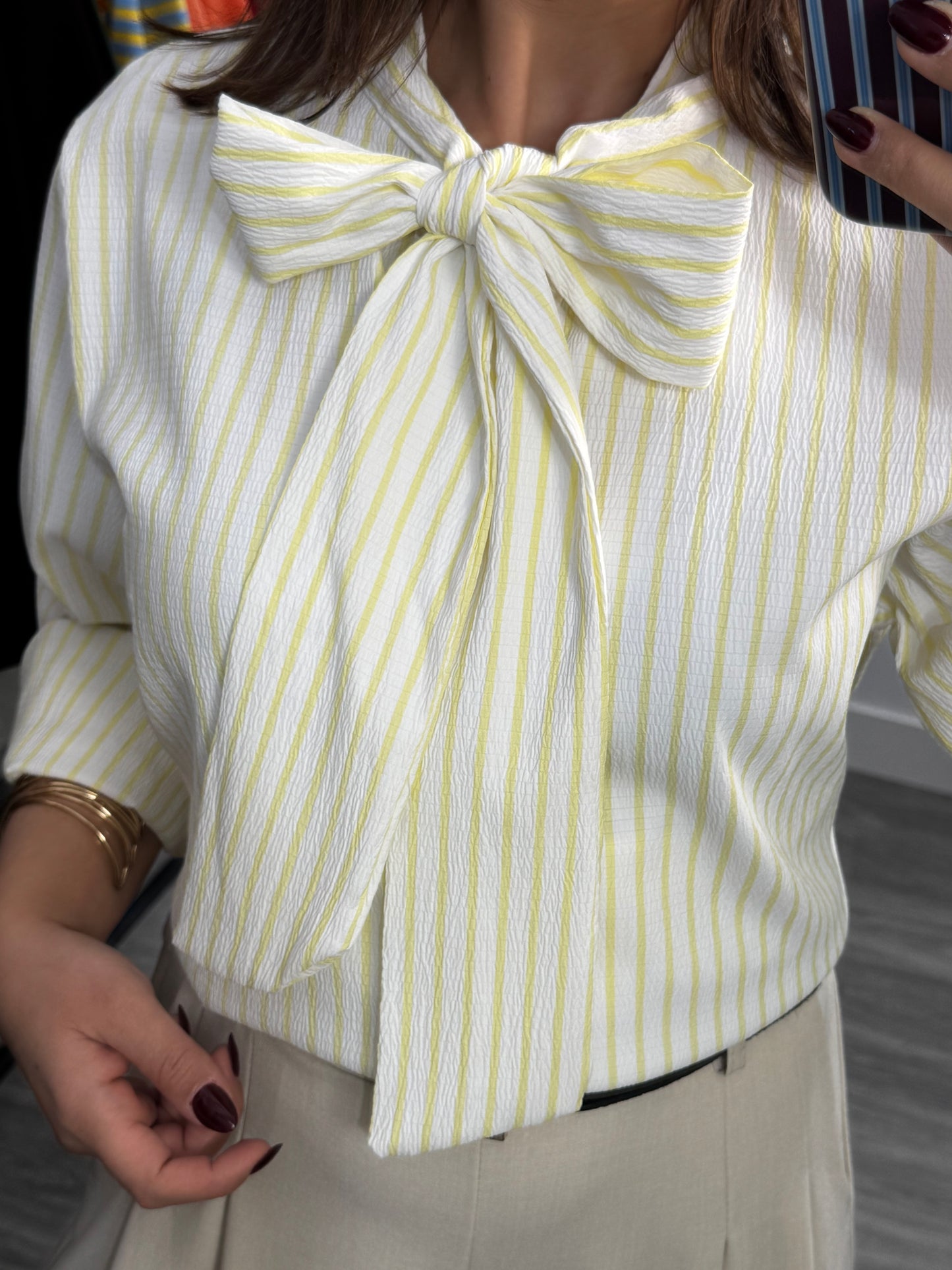 Blusa Lazo con Rayas