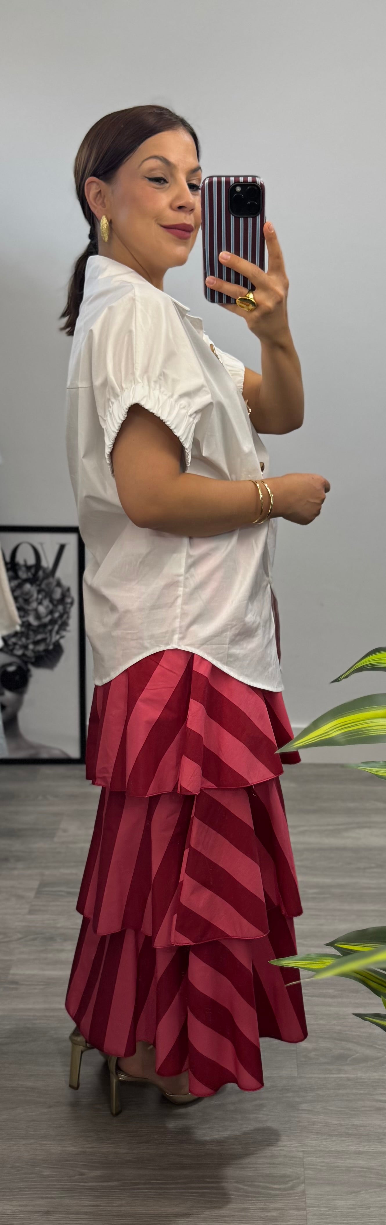 Camisa con botones joya