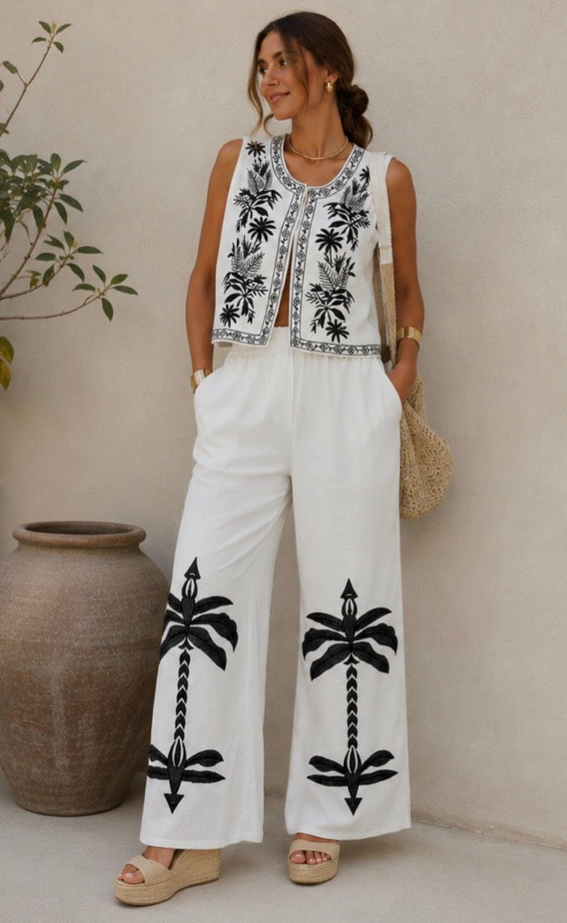 Conjunto Ibiza con chaleco y pantalón