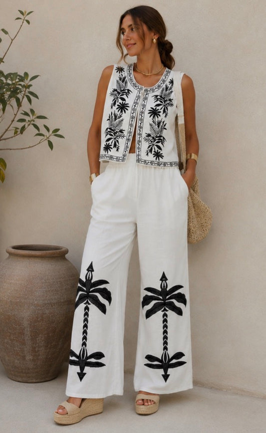 Conjunto Ibiza con chaleco y pantalón