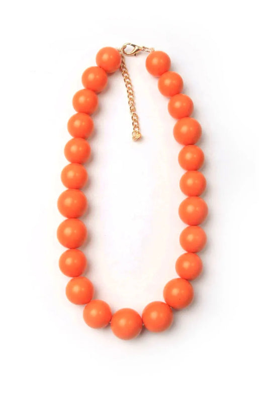 Gargantilla  de esferas elegantes Naranja
