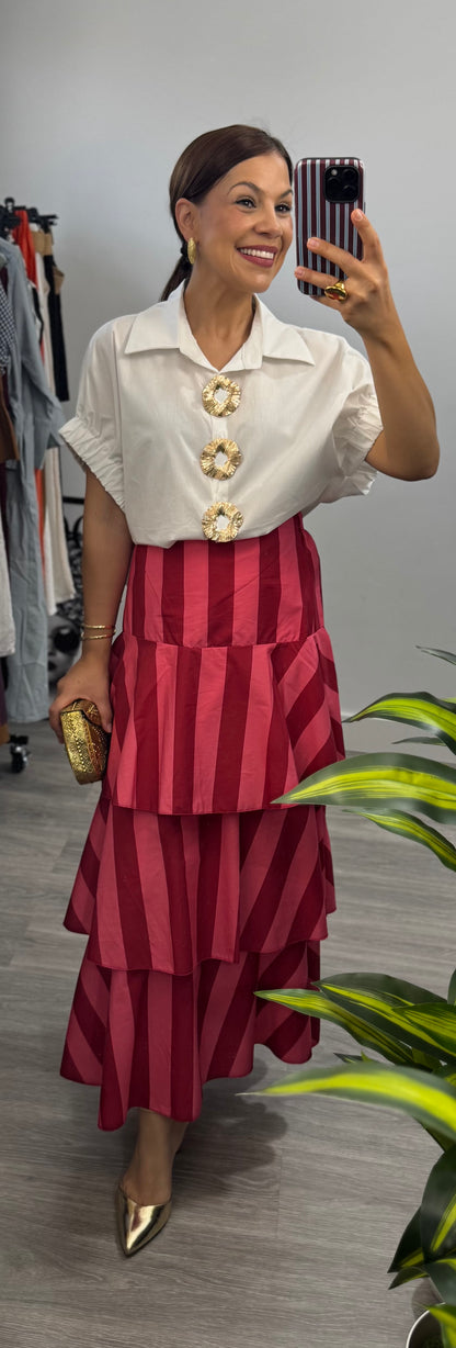 Camisa con botones joya