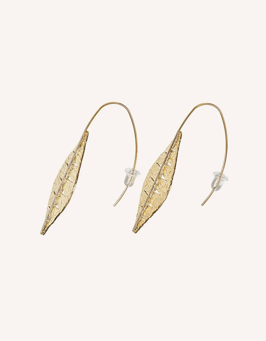 Pendientes bohemio de Hoja