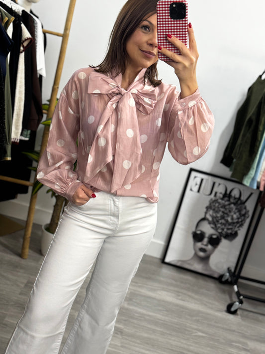 Blusa Lazada Lunares