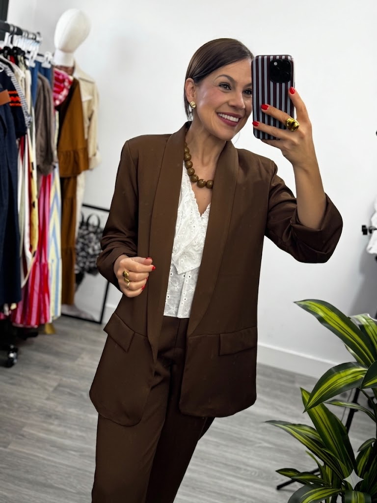 Blazer fruncido