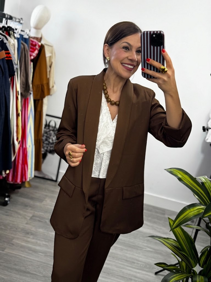 Blazer fruncido