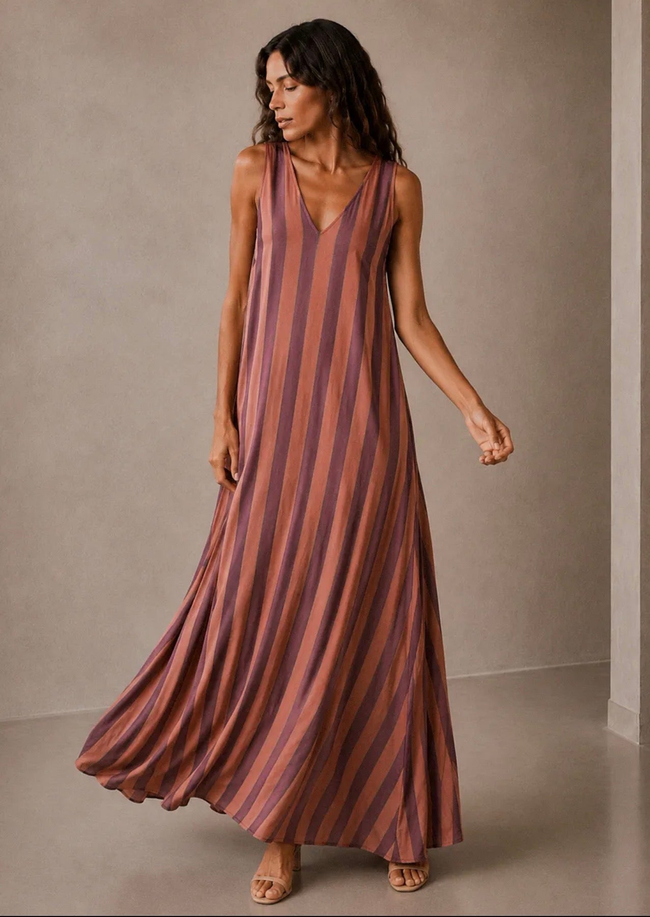 Vestido Fluido de rayas