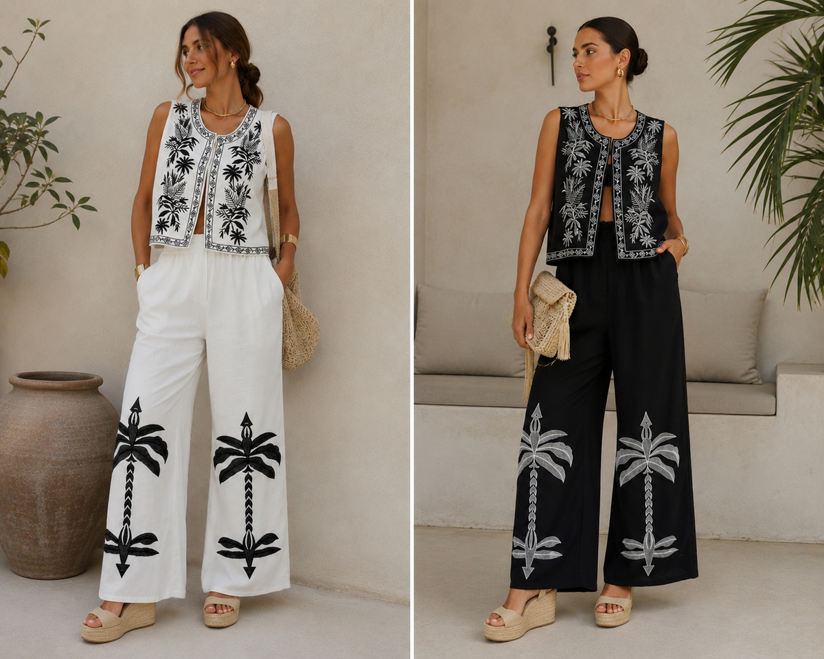 Conjunto Ibiza con chaleco y pantalón