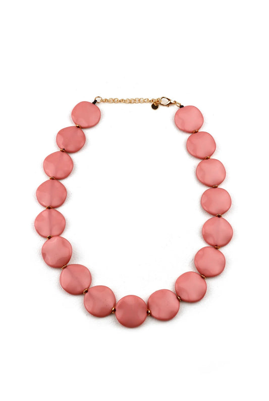 Gargantilla Geométrico Circular Rosa