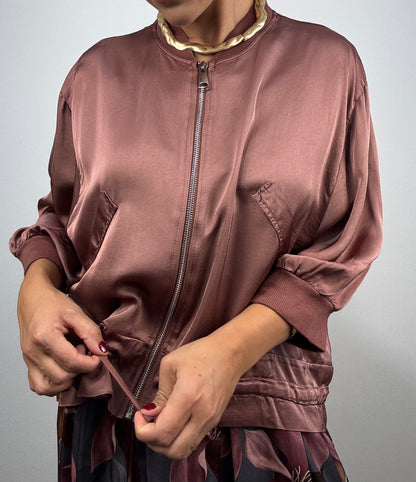 Chaqueta Manga Corta Satinada