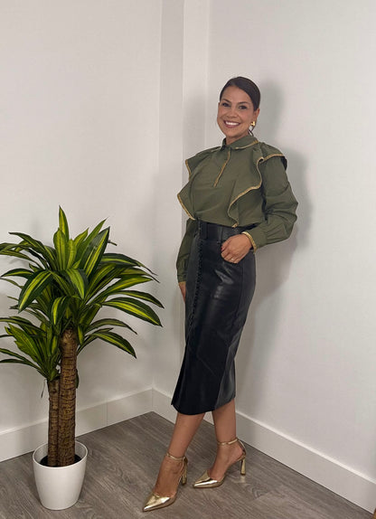 Falda de tubo bolsillos