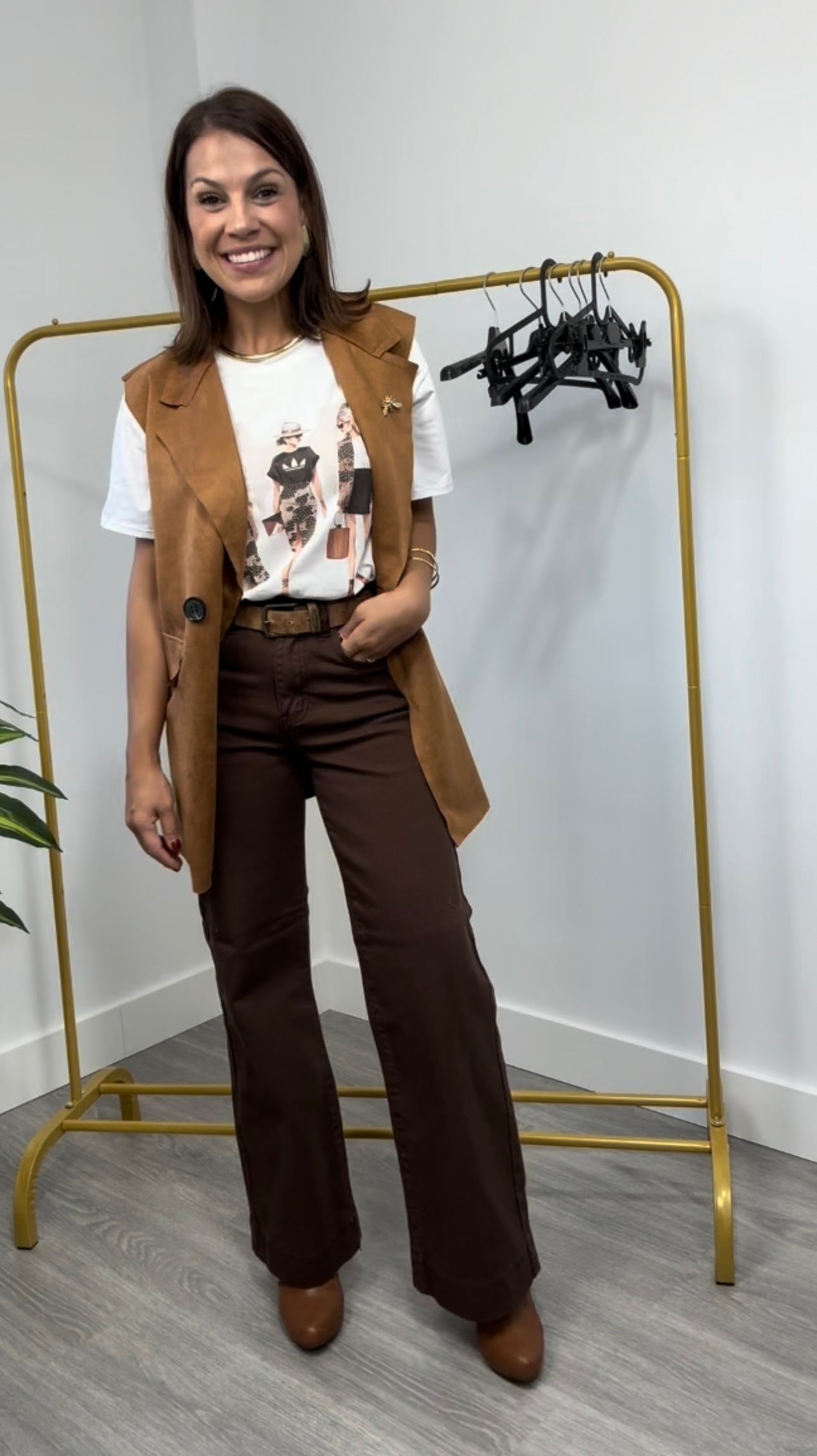 Pantalón vaquero marrón