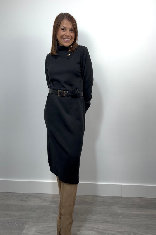 Vestido de Punto Botones