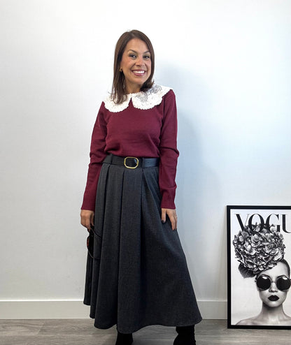 Jersey Cuello Encaje