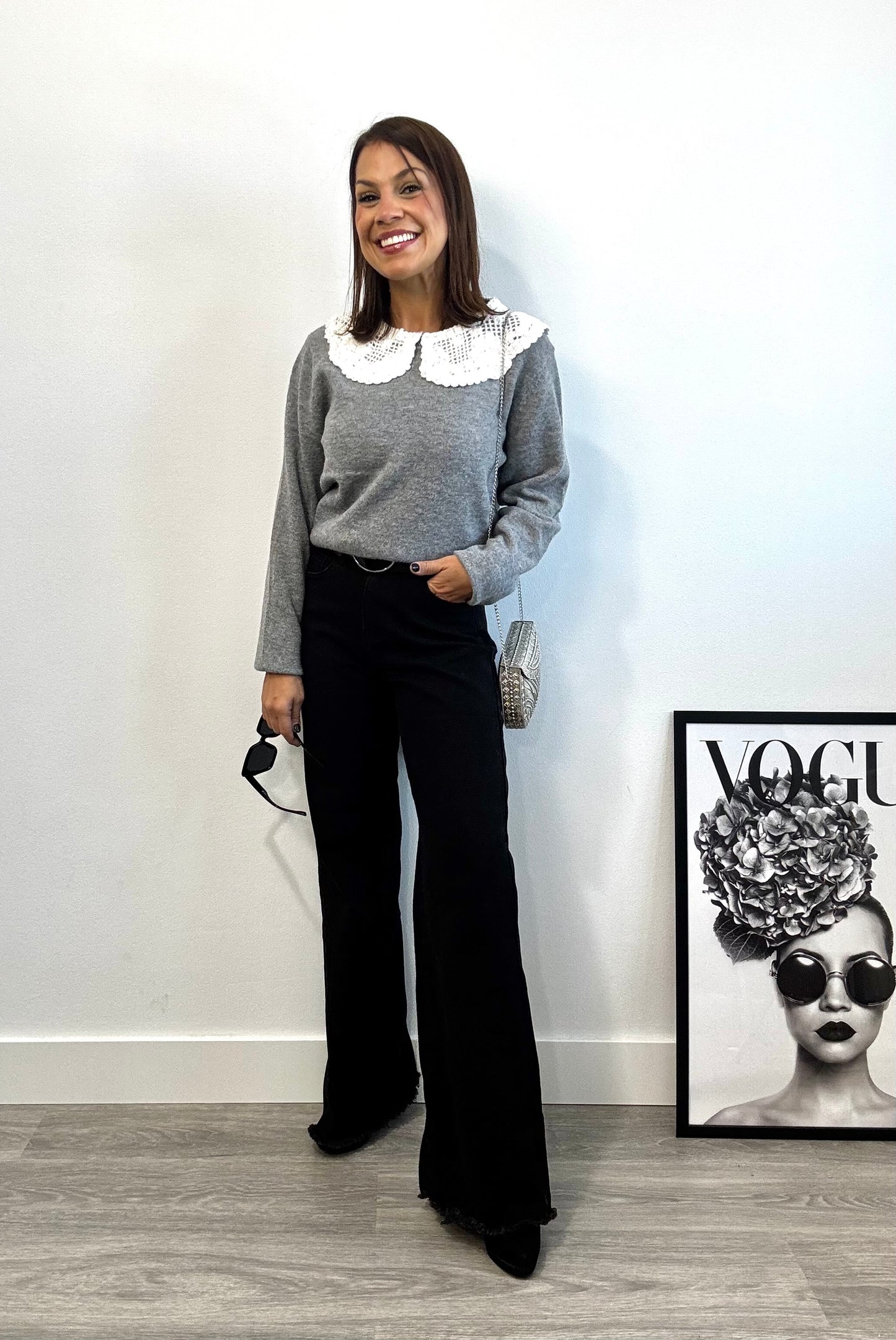 Jersey Cuello Encaje