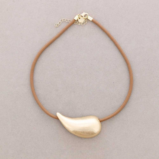 Gargantilla cordón GOTA metálica